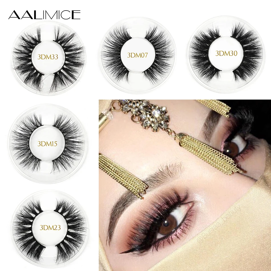 

ALIMICE 3D Mink Eyelashes Wholesale Bulk False Lashes Volume Natural Long Thick Wispy Natura Eyelashes Extensons Mink Lashes