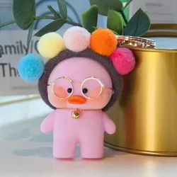 Porte clés en peluche de canard fait à la main, petit pendentif de dessin animé jaune, cadeau, nouvelle collection 