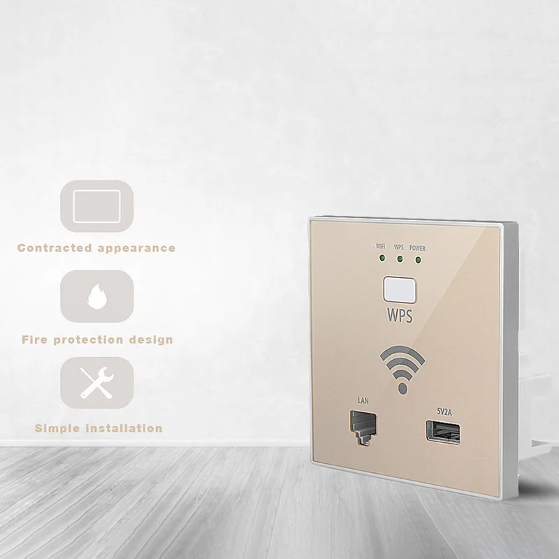 300 Мбит/с Мощность AP реле Смарт Беспроводной Wi-Fi ретранслятор удлинитель настенный встроенный маршрутизатор панель Usb разъем