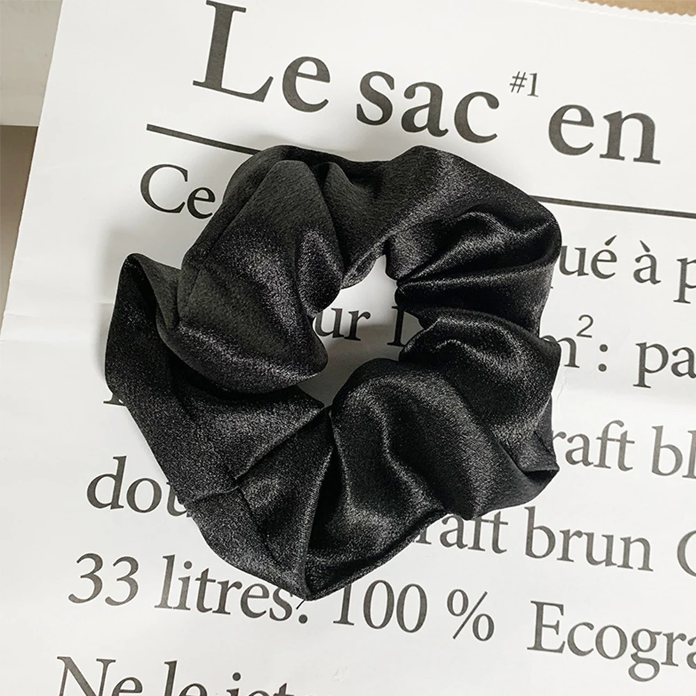 black 1 комплект, женские элегантные эластичные резинки для волос, резинка для волос, резинка для волос, держатель для конского хвоста, аксессуары для волос, резинки для волос для девочек - Цвет: black