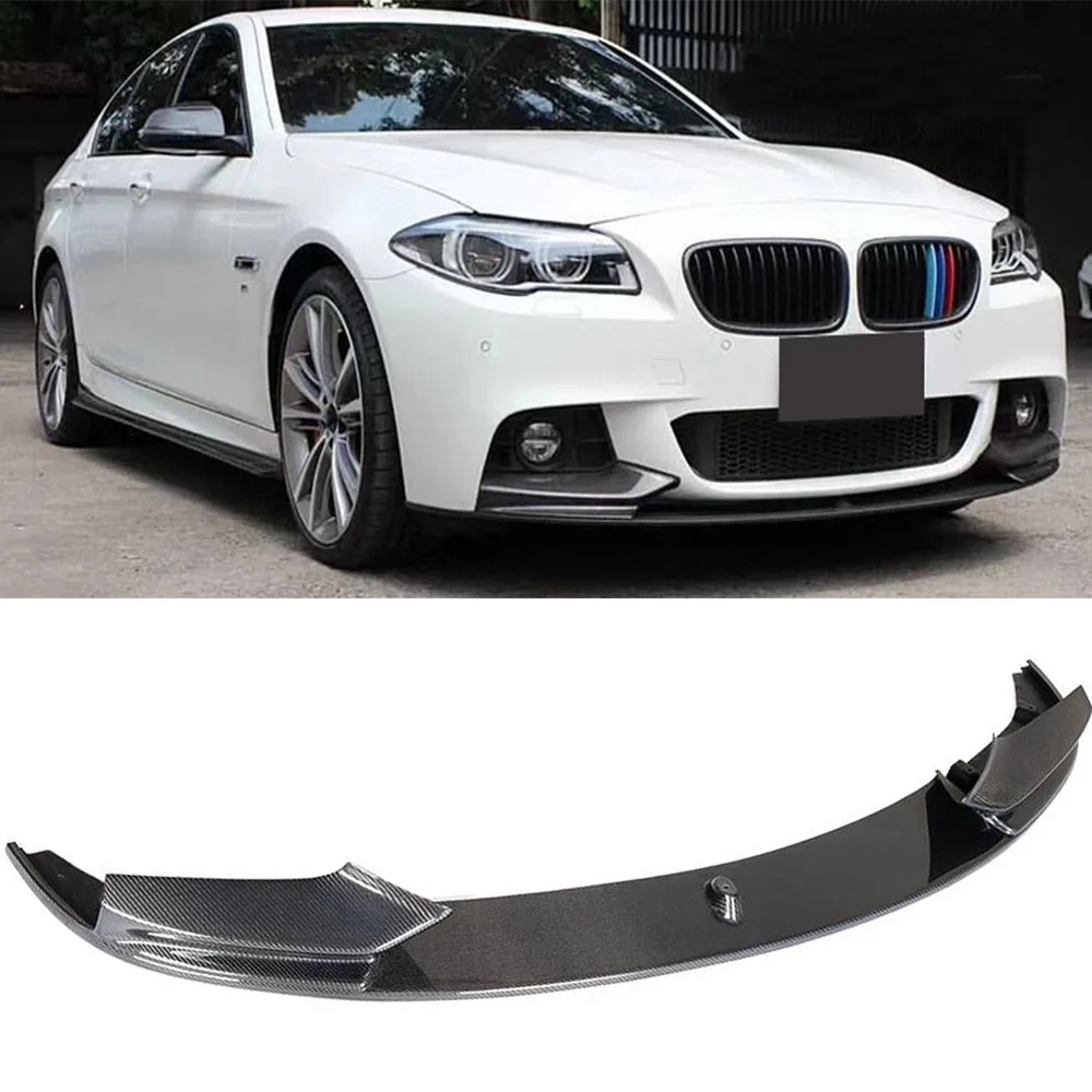 Автомобильный передний бампер из углеродного волокна спойлер для BMW 5 серии F10 F11