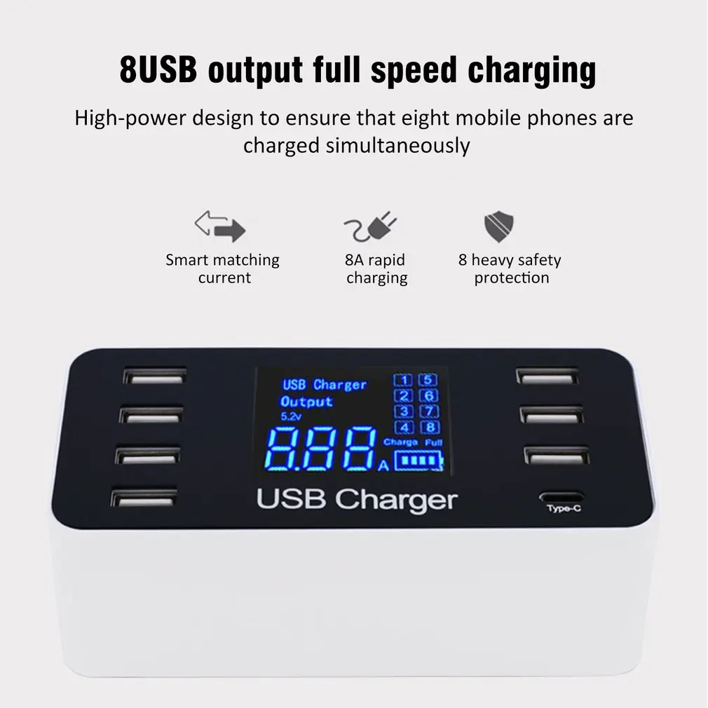 A9+& A9 мульти быстрое зарядное устройство USB зарядка несколько 8 USB зарядная станция для телефона универсальное usb-хаб умное зарядное устройство