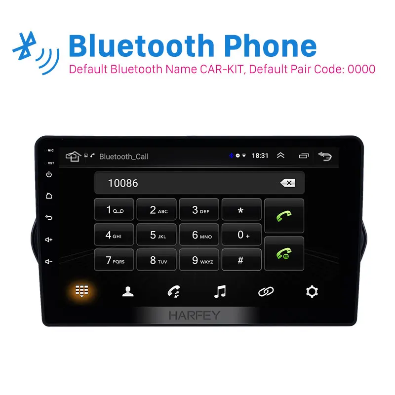 Cheap Harfey Car GPS AutoRadio 9" Navi Android 8.1 HD for Fiat EGEA 2015-2018 Head Unit support Carplay OBD2 SWC with AUX Bluetooth 1