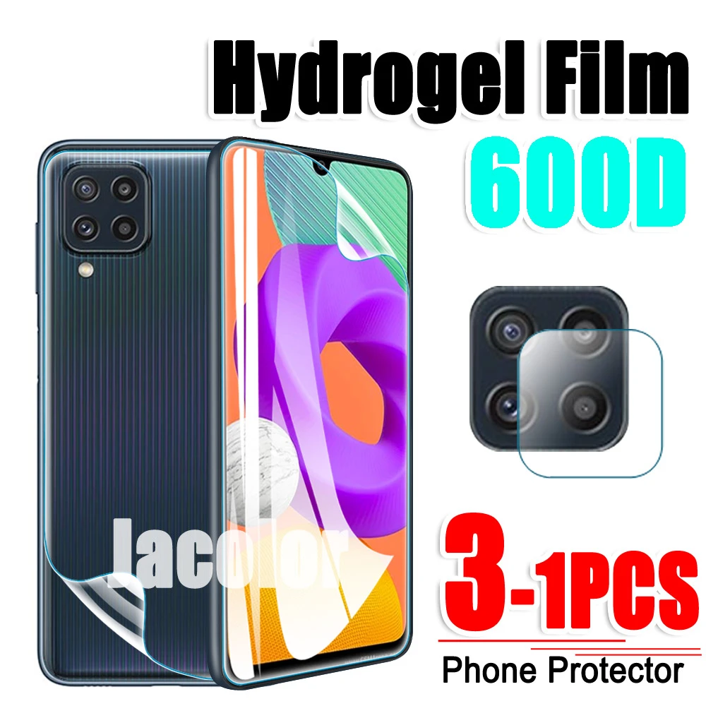 Safety Hydrogel Film For Samsung Galaxy M42 M32 M22 M12 4G/5G Back Screen Protector Camera Glass Samsumg M 42 32 22 12 Gel Film cell phone screen protector