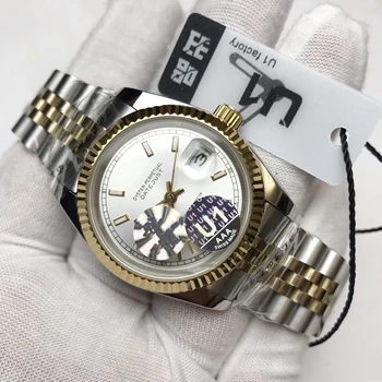 

U1 luxury brand wristwatch 36mm automatic mechanical watch AAA sweeping DateJUST stainless steel watches 2813 rolexable wrist
