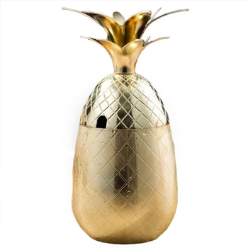 

550Ml Pineapple Cup Copper Cup Metal Cup Stainless Steel Beer Mug Coffee Cup
