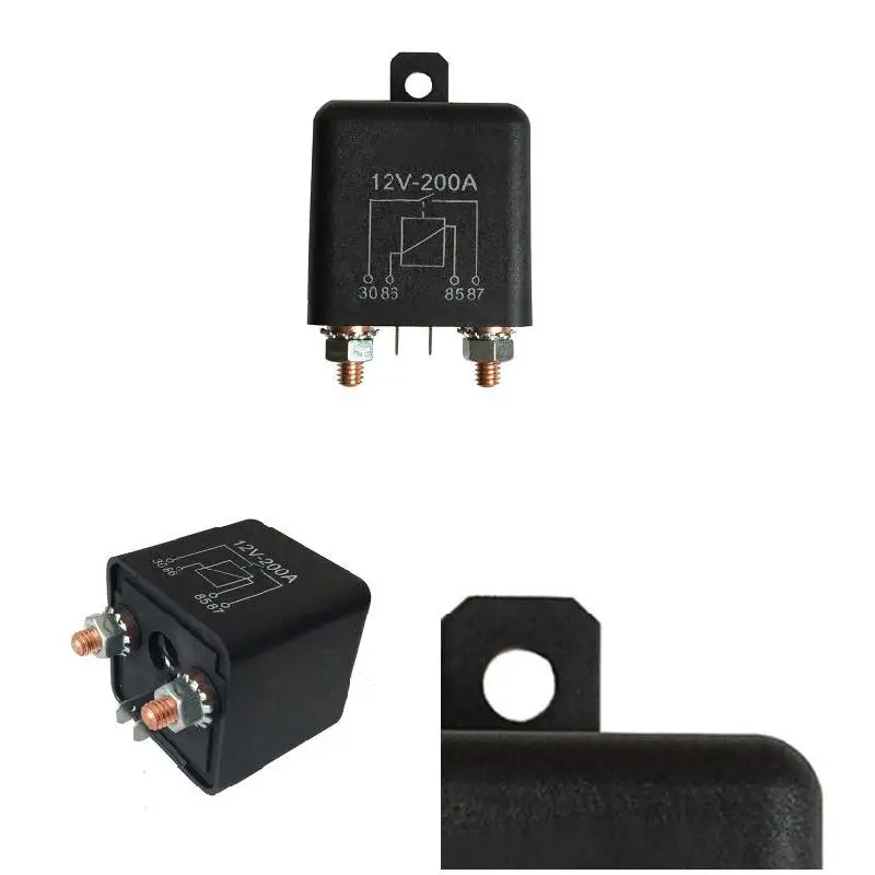 

High Current 12V 200A Relay Continuous Load Type 2.4W Car Relay BJStore