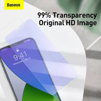 Baseus 2 шт. 0,3 мм защита для экрана из закаленного стекла для iPhone 12 11 Pro XS Max XR X SE  4