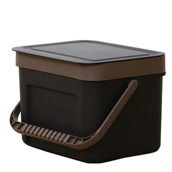 

Waste Bin Office Kitchen Bathroom Dustbin with Save Space For Home Wall Mounted Trash Can Dual-Use Storage Box