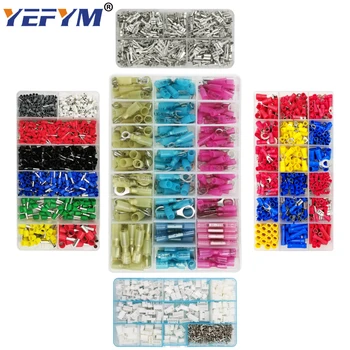 

YEFYM terminals 9 kinds box set tube insulating/insulating ring/plug 2.8 4.8 6.3/XH2.54/connector block crimping terminals