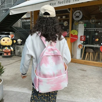 

Fashion Women Backbag Canvas Backpack Large Capacity College Bags For Girls Harajuku Bagpack Mochilas Female Back To School
