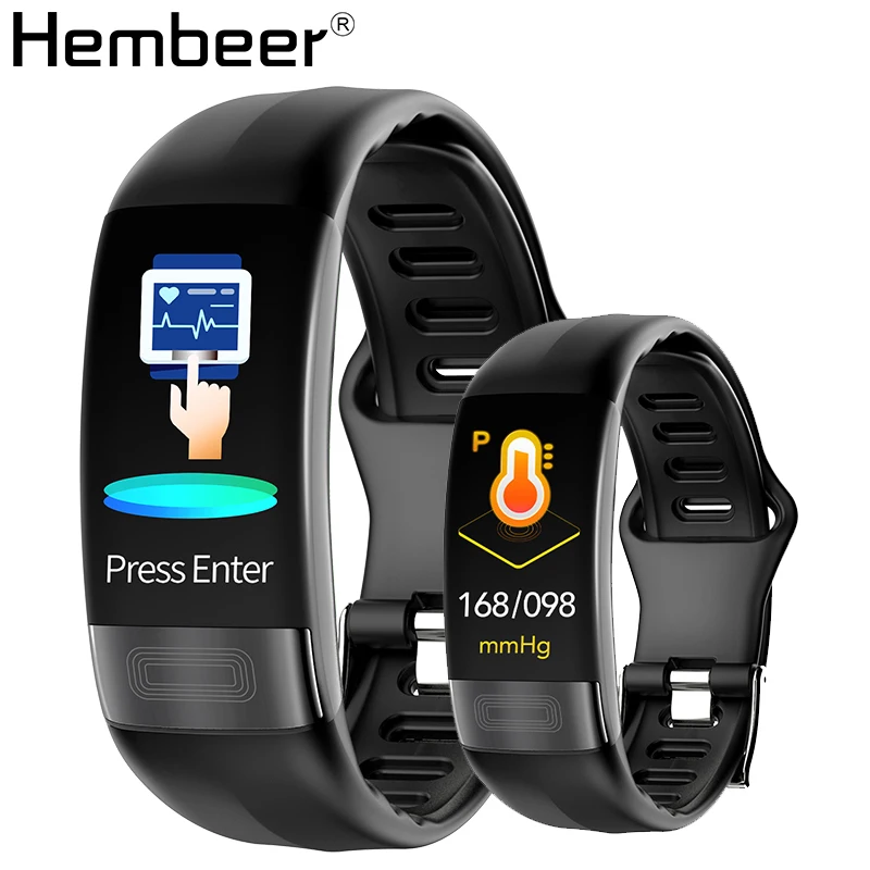  Hembeer H11 Smart Band ECG+HRV Accurate Heart Rate Monitor Blood Pressure Oxygen Monitor Watches Br - 33035923049