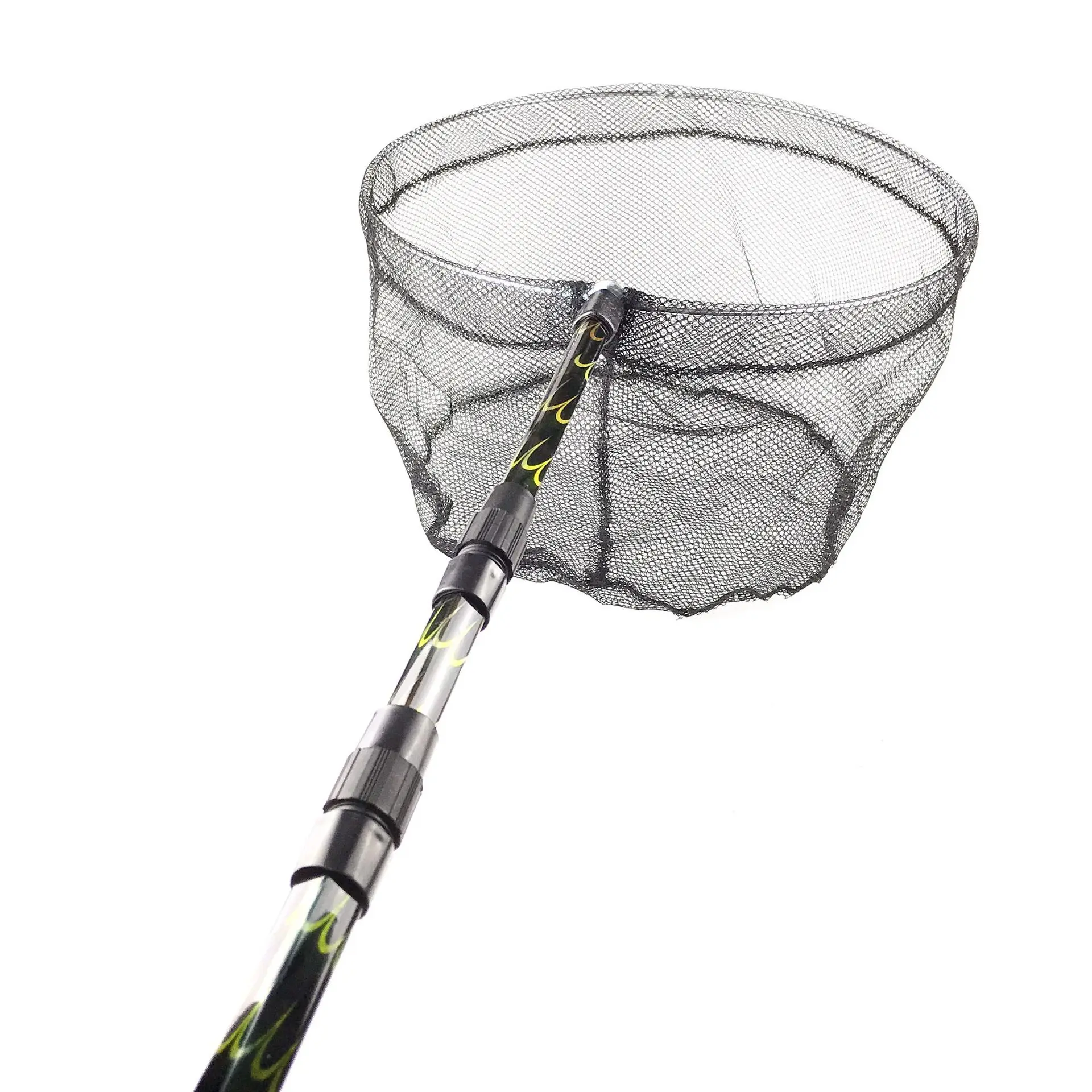 

Fishing Rod Aluminium Alloy Flower Stem Dip Net Close Eye Three-section Aluminum Dip Net Retractable Positioning Dip Net