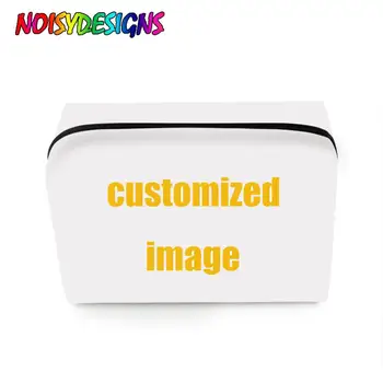 

NOISYDESIGNS Custom Your Logo/Photo/Picture/Image Print Woman Cosmetic Cases Fashion Large Make Up Case Makeup Bag Dropshipping