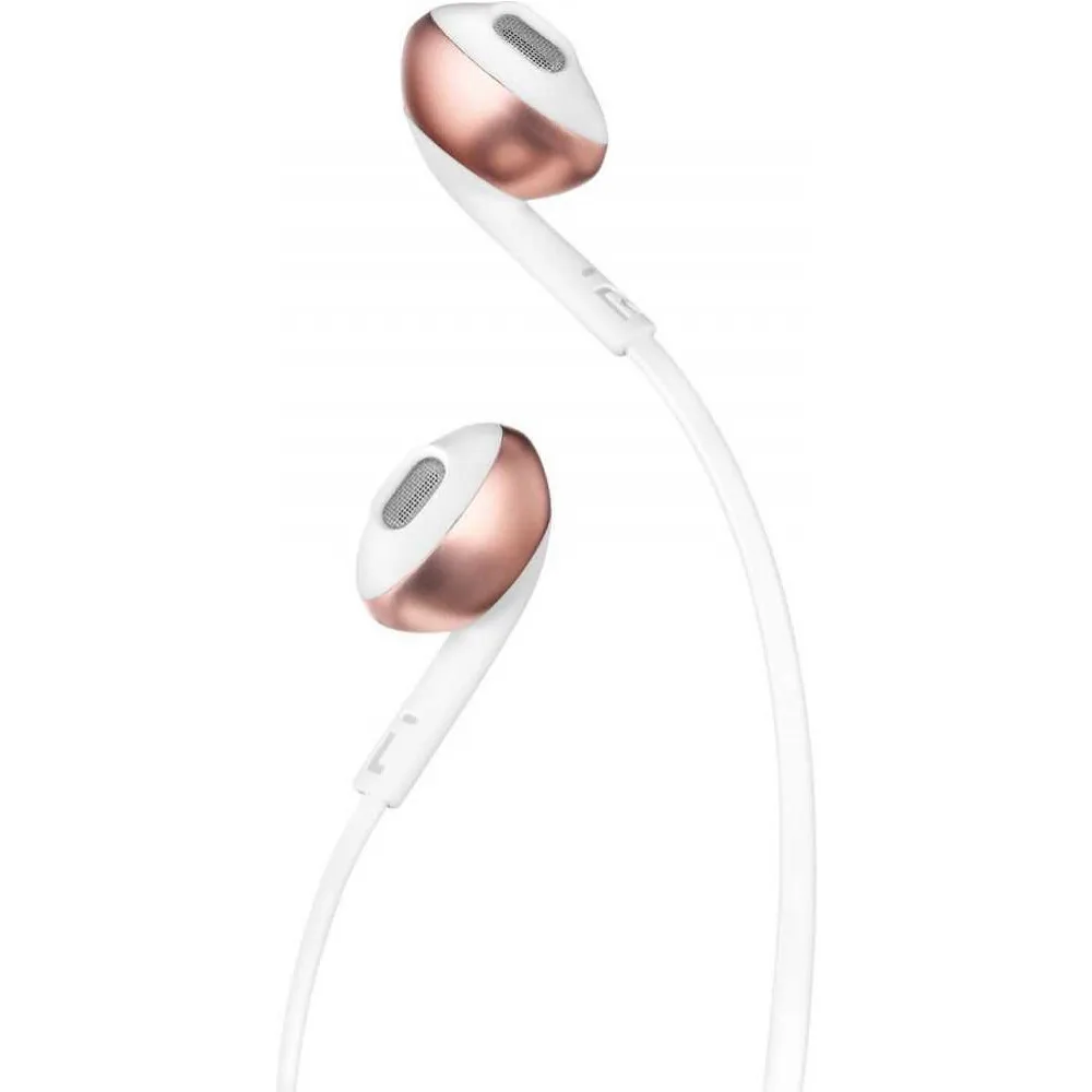Earphones Headphones JBL JBLT205RGD Portable Audio headset Earphone Headphone Video with microphone wired T205 16 Om 98 dB