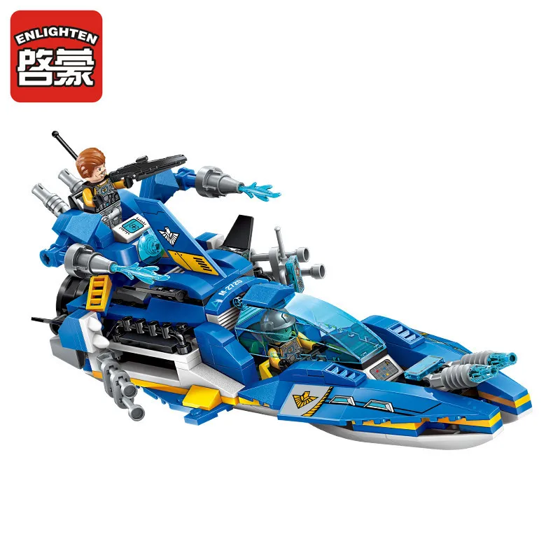 

ENLIGHTEN Building Blocks Technological Age 2720 Seaport Guild Wars Assembled Building Blocks Toy Children'S Educational Fight I