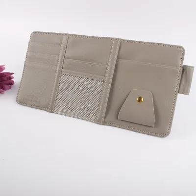 Auto Sonnenblende Organizer Aus Leder - Multifunktionstasche Für Brillen & Kleinkram