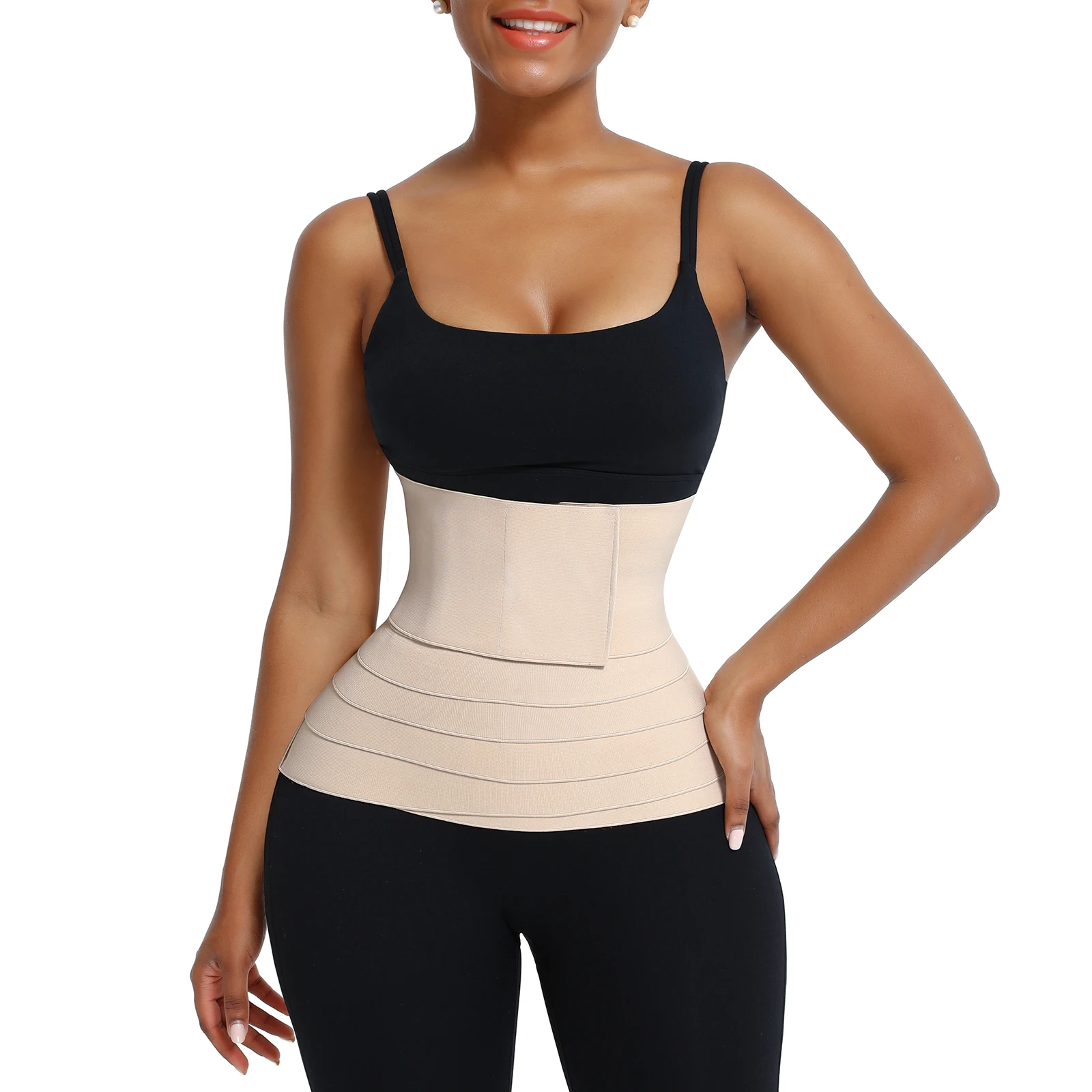 Bandage Wrap Waist Trainer Shaperwear Belt Women Slimming Tummy Wrap Waist Trimmer Belt Postpartum Reductive Girdle Body Shaper skims shapewear