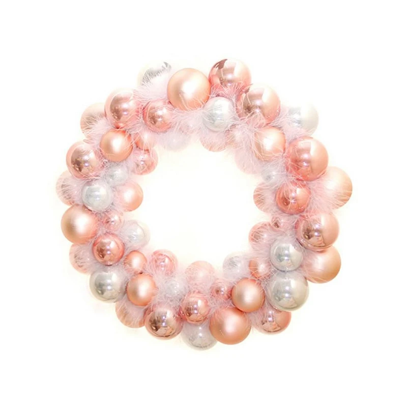 

55 Balls Make Up Christmas Wreath Decorations Ball Badminton Ring New Year Christmas Tree Decorations