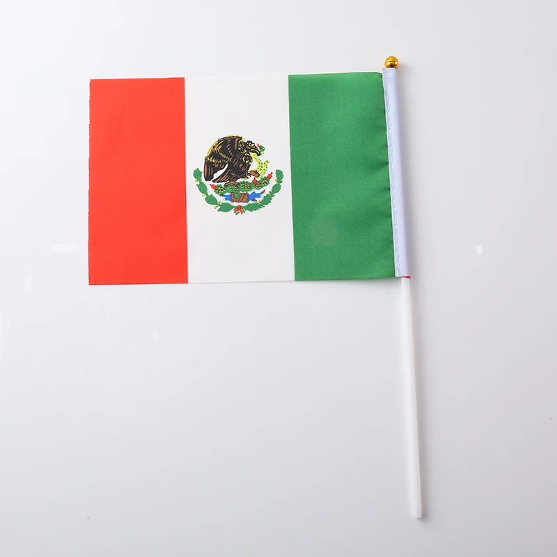 Mexico Canadian Flag Brazilian Flag Spanish Flag Italian Flag Print Stripes Fashion 30.5*21*0.5cm Terylene Nylon Nationalflag National - Цвет: Mexico