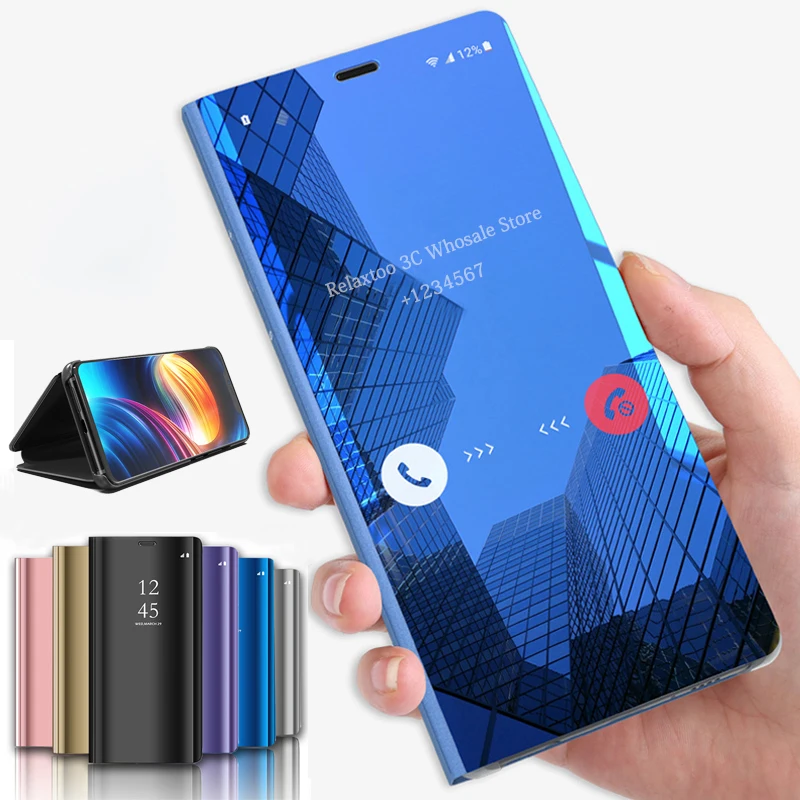 Зеркальный чехол Smart view для huawei honor 9x global флип с подставкой телефона 20 pro honor20 honor9x 9 x