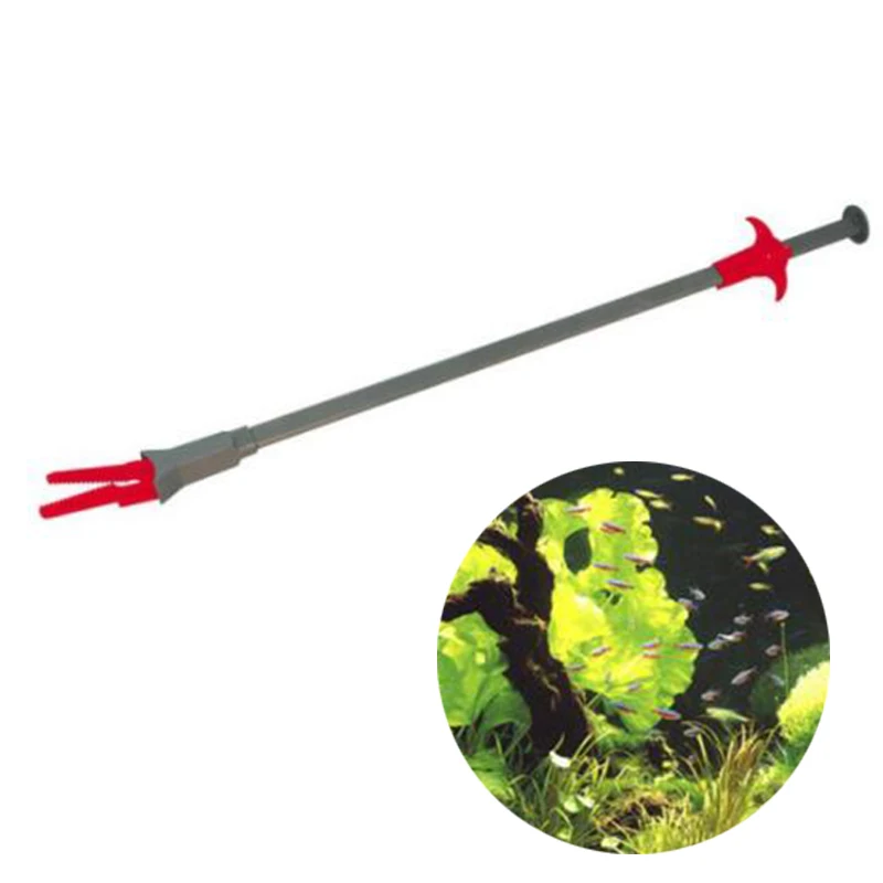 Присоски чистящий инструмент 50 см инструменты для очистки стекол аквариумный аквариум зажим длинная ручка кухонные плоскогубцы