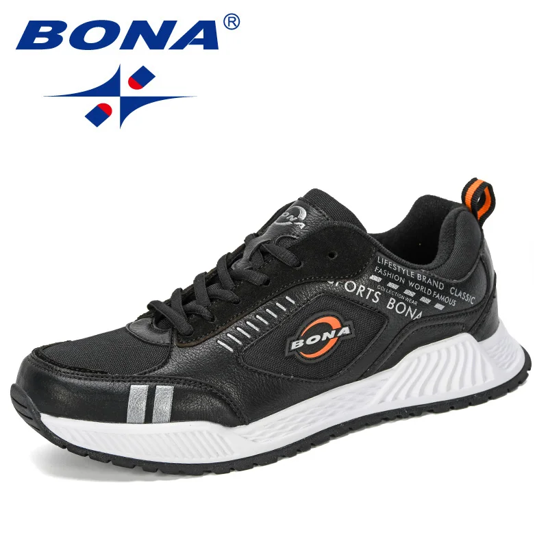 Кроссовки BONA мужские спортивные дышащие дизайнерская удобная обувь для