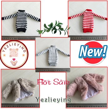 

1 6 Scale Action Figure Female Clothes Slim Butt-wrap Sweater Plush Coat Short Fur Coat For 12Inch JIAOU DOLL Tbleague Body 1/6