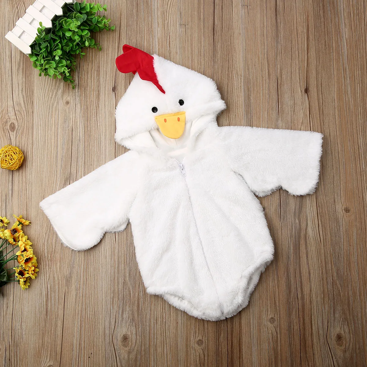 Dropshiping Забавный комбинезон для цыплят детская зимняя одежда Детский Костюм Пижама для девочек и мальчиков, карнавальные вечерние комбинезоны для новорожденных