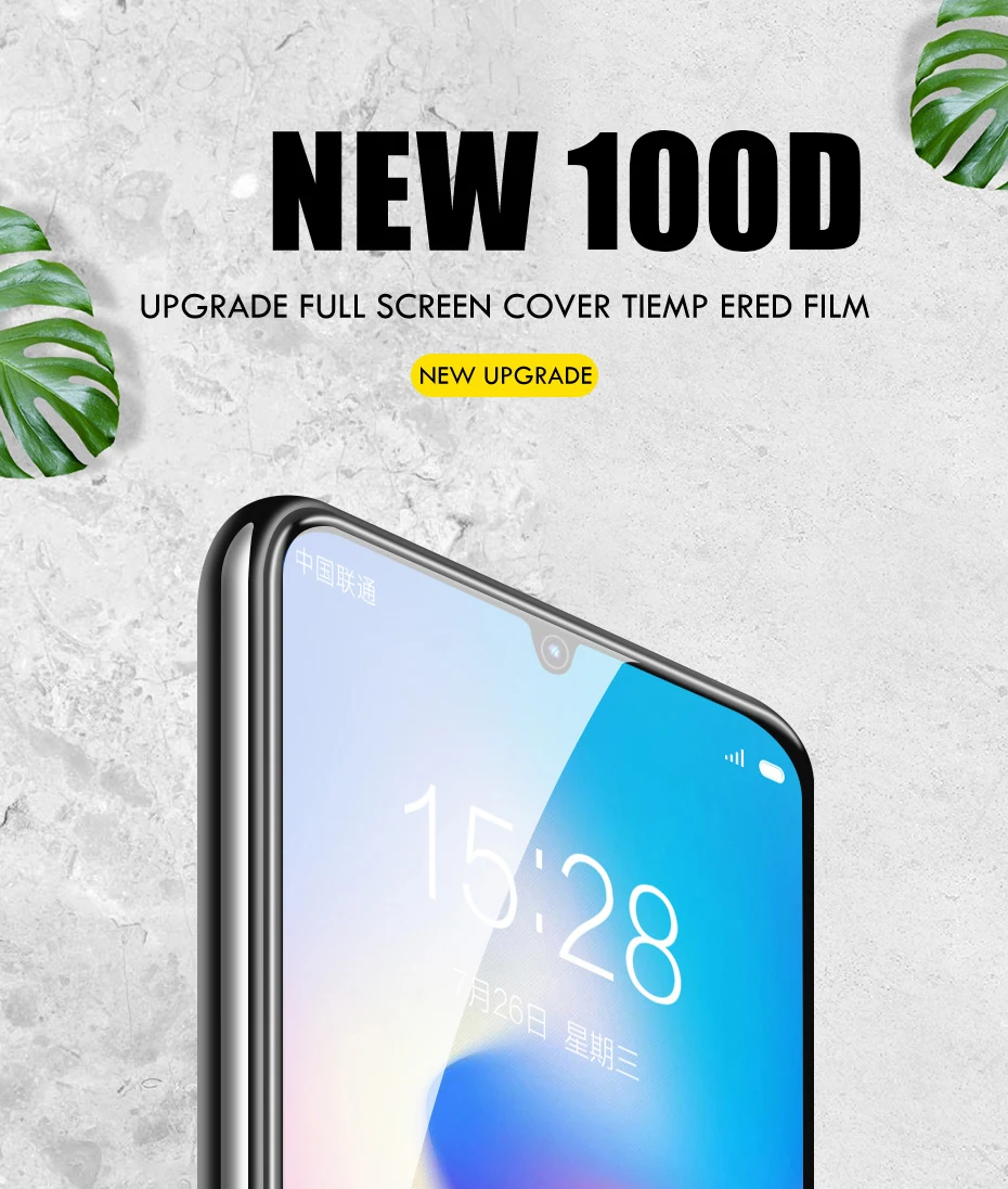 100D полное Защитное стекло для xiaomi redmi note 7 8 pro закаленное защитное стекло для экрана redmi note 8 7 pro