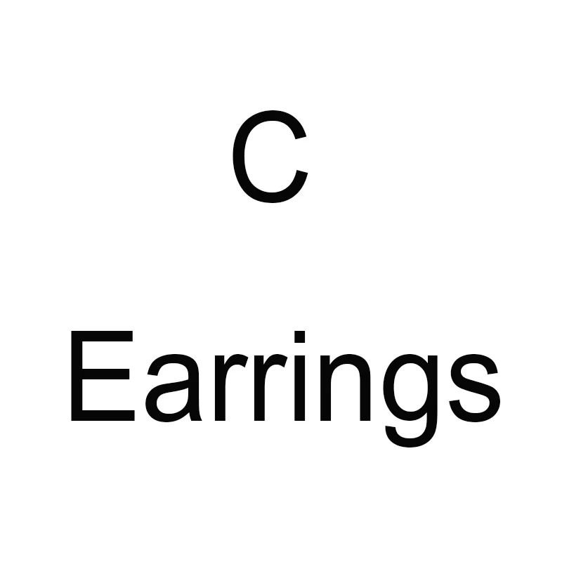 Exquisite Letter C Number Earrings Jewelry For Women Wedding Party Earrings Jewelrys Girls Gift