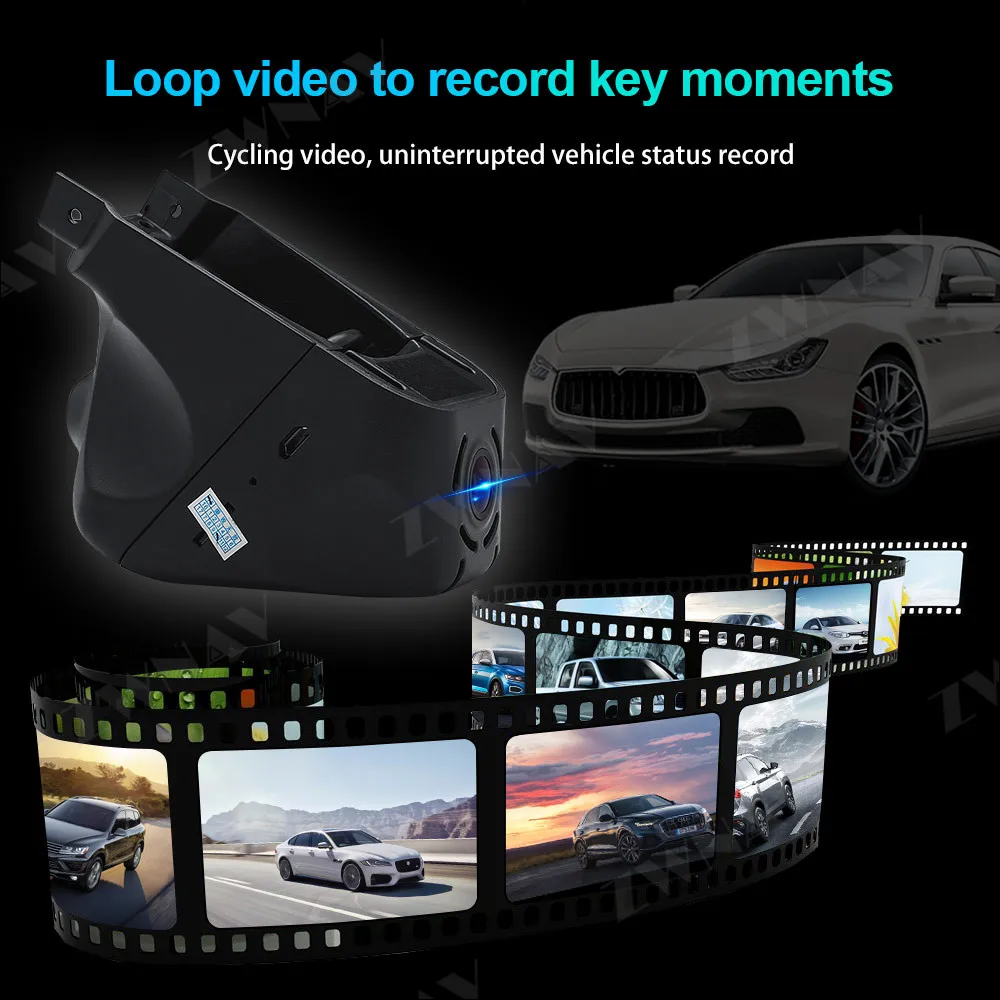 Скрытый Тип HD вождения рекордер, предназначенный для Porsche DVR видеорегистратор автомобиля фронтальная камера WIfi