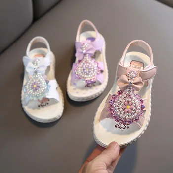 

2020 Summer Girls Shoes Kids Beading lollipop Sandals AS0242