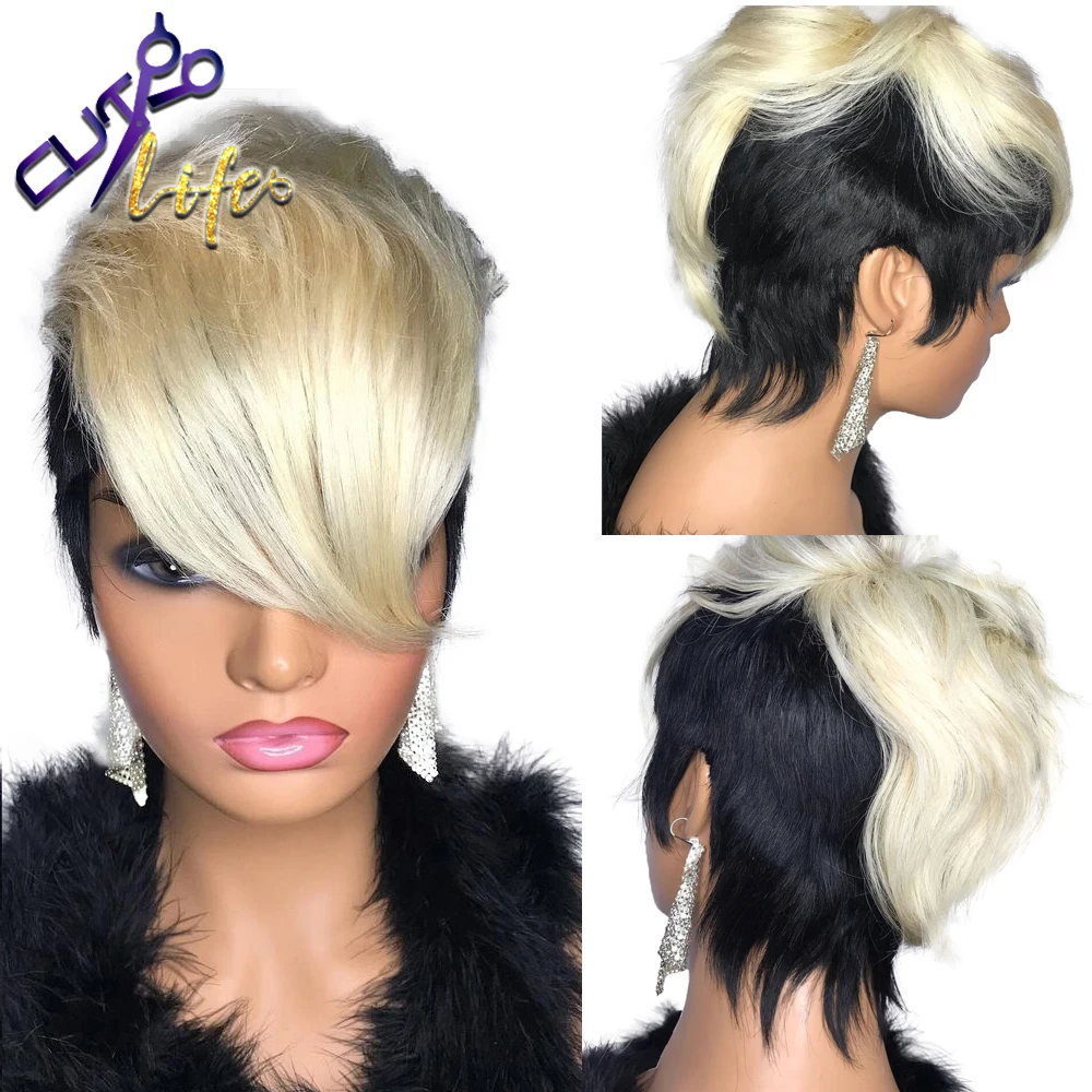 Wavy Honey Blonde Ombre Short Wavy Bob Pixie Cut Full Machine Made No Lace Human Hair Wigs With Bangs For Black Women Brazilian Full Machine Wigs Aliexpress Wavy Honey Blonde Ombre Short Wavy Bob Pixie Cut Full Machine Made No Lace Human Hair Wigs With Bangs For Black Women Brazilian Full Machine Wigs Aliexpress