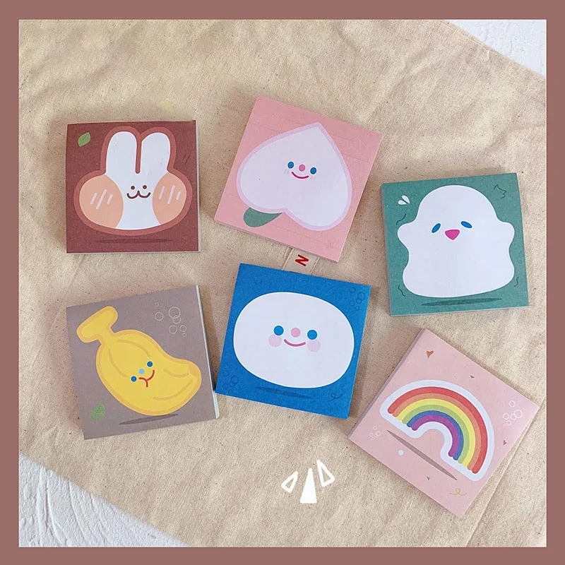 80 листов милые фрукты блокнот Kawaii мультфильм липкий сообщение заметки для детей