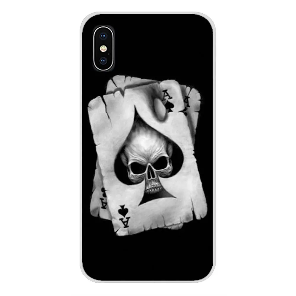 Для Apple iPhone X XR XS 11Pro MAX 4S 5S 5C SE 6S 7 8 Plus ipod 5 6 классических игральных карт ACE мягкий