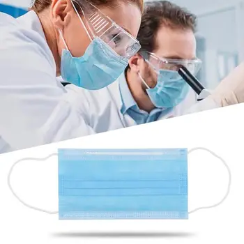 

Fast ship ! 10pcs Three Layers Of Protection Waterproof Dustproof Haze Protection Breathable Filter One Time Mask