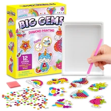 

Creativity for Kids Big Gem Diamond Painting Kit - Create Your Own Magical Stickers and Suncatchers - Diamond Art for Kids