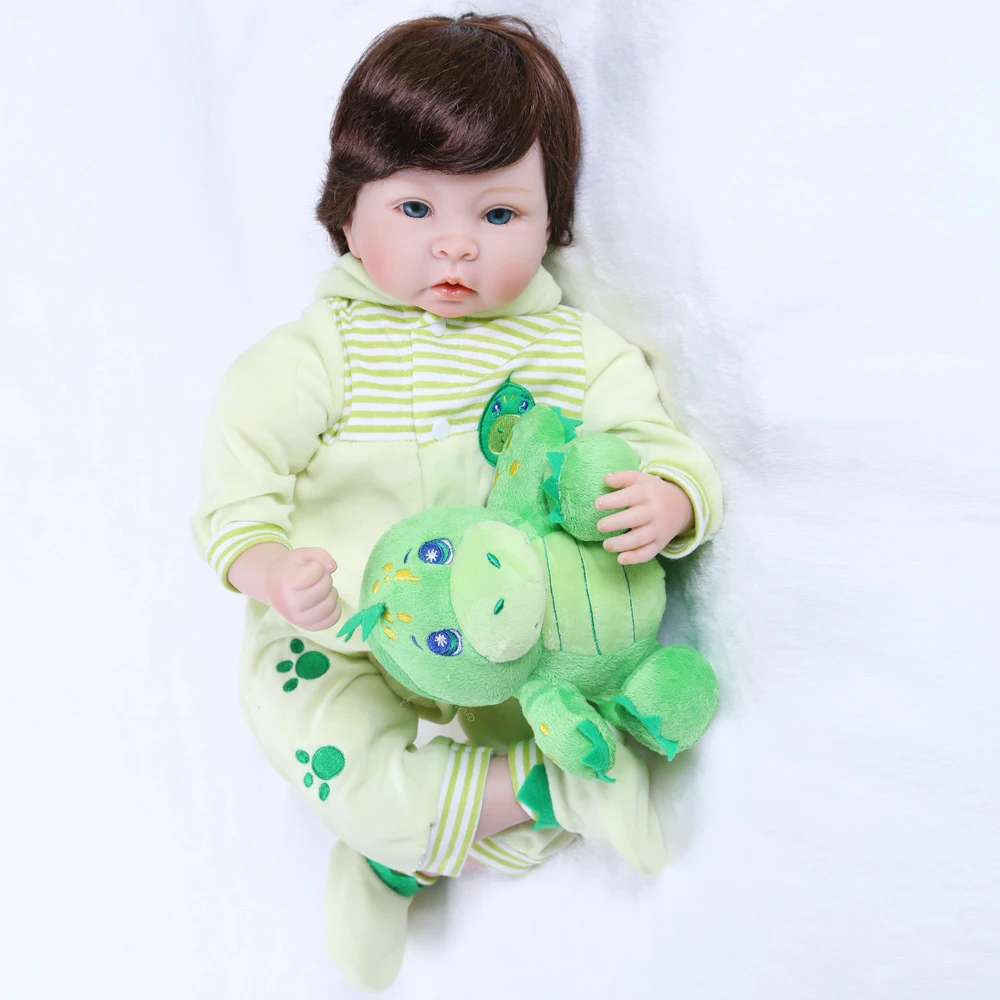 21 дюймов 53 см Bebe Baby Reborn кукла мягкая силиконовая игрушка для девочек Reborn Baby силиконовая виниловая кукла подарок на детский Рождественский подарок