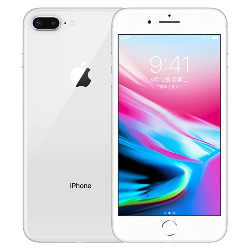 Silver Apple iphone 8 Plus Hexa Core iOS 3GB ram 64/256GB rom 5,5 дюймов мобильный телефон 12MP отпечаток пальца 2691mAh 4G LTE мобильный телефон - Цвет: Silver