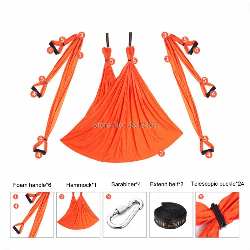 Воздушная Йога качели набор йога-гамак висящий ремень Летающий трапеции набор лямок антигравитационная инверсия упражнения для гимнастики фитнеса дома Пилат