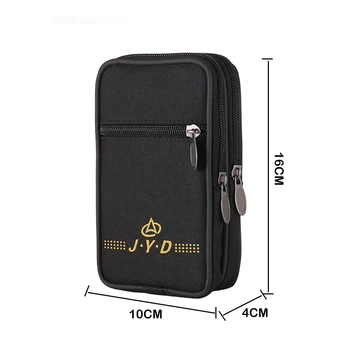 

Creative Design Men Canvas Waist Bag Business Casual Classic Texture Chic Phone Purse Travel Zipper Belt Bum Pouch