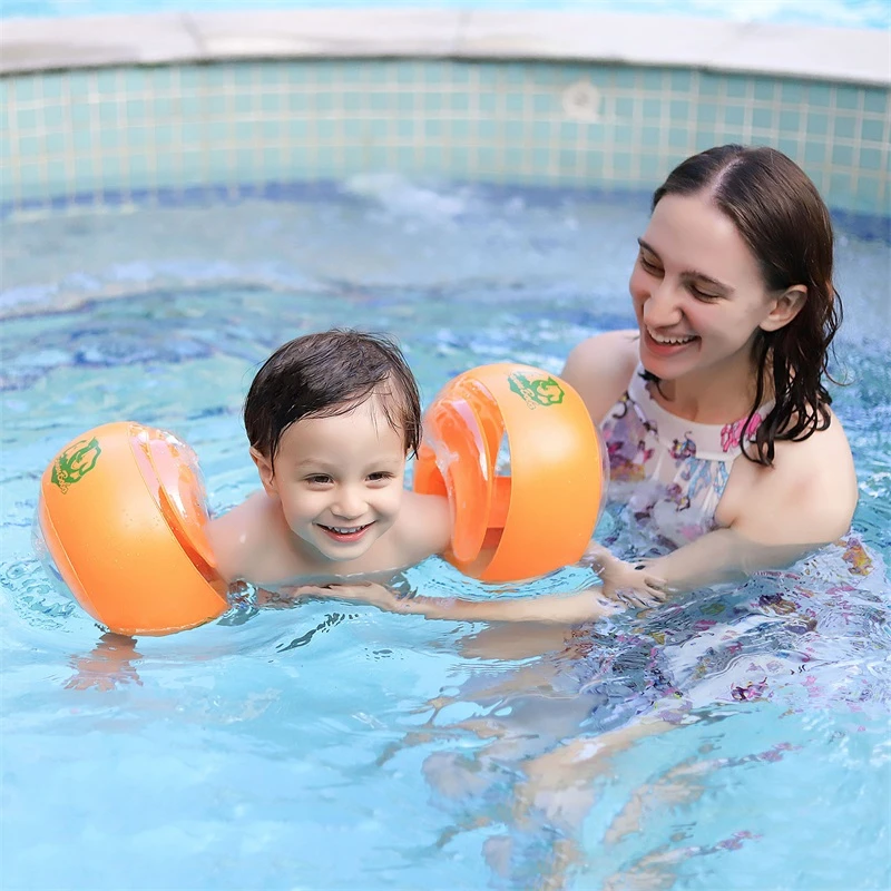 Manguitos de natación para niños, flotador de brazo inflable, brazaletes, anillo de tubo circular, accesorios entrenamiento piscina, envío directo|Flotadores de piscina| - AliExpress