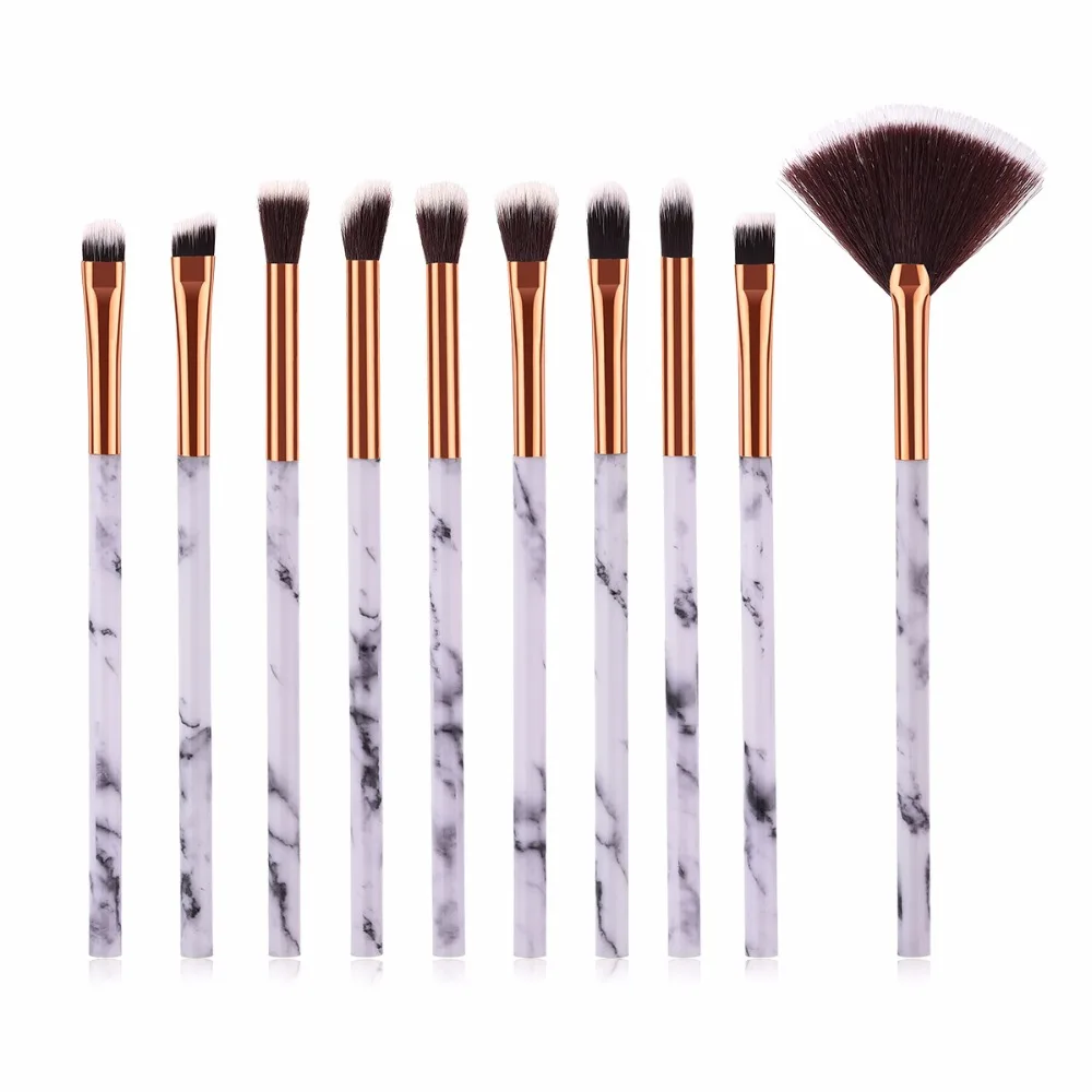 Marbling Makeup Brushes Set Marble Pattern Brush Set Eye Shadow Concealer Beauty Make Up Brush Kit Cosmetic Tools