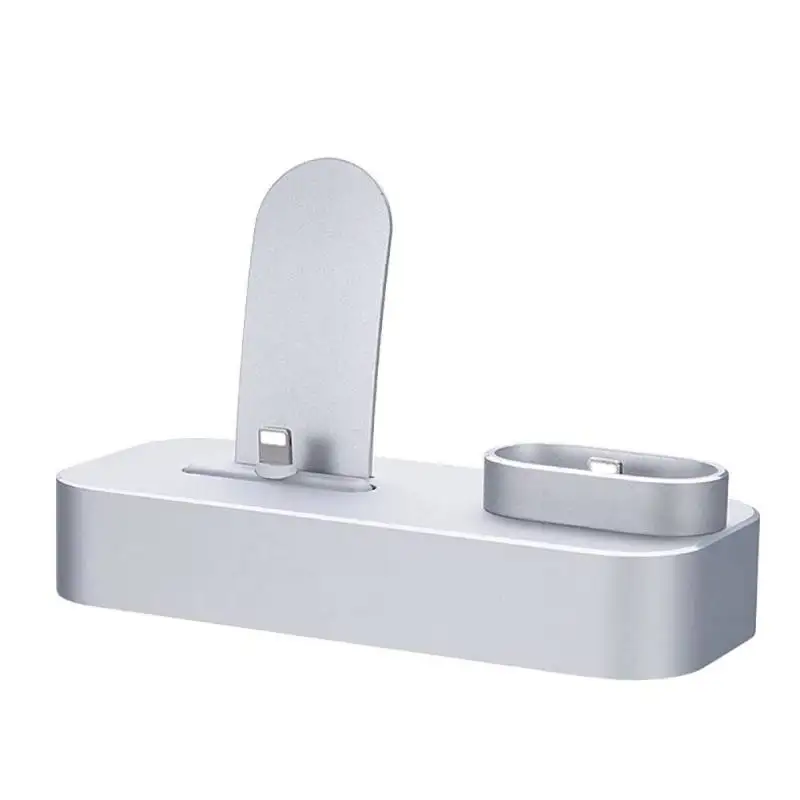 2-в-1 металлический Зарядное устройство быстрой зарядки стенд для Airpods iPhone X/8/7/XR устройств множественное предохранение зарядки Дисплей база S01