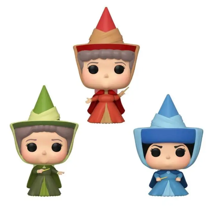 Sleeping Beauty Fauna/Flora/ Merryweather Pack Giocattoli Action Figure In Vinile