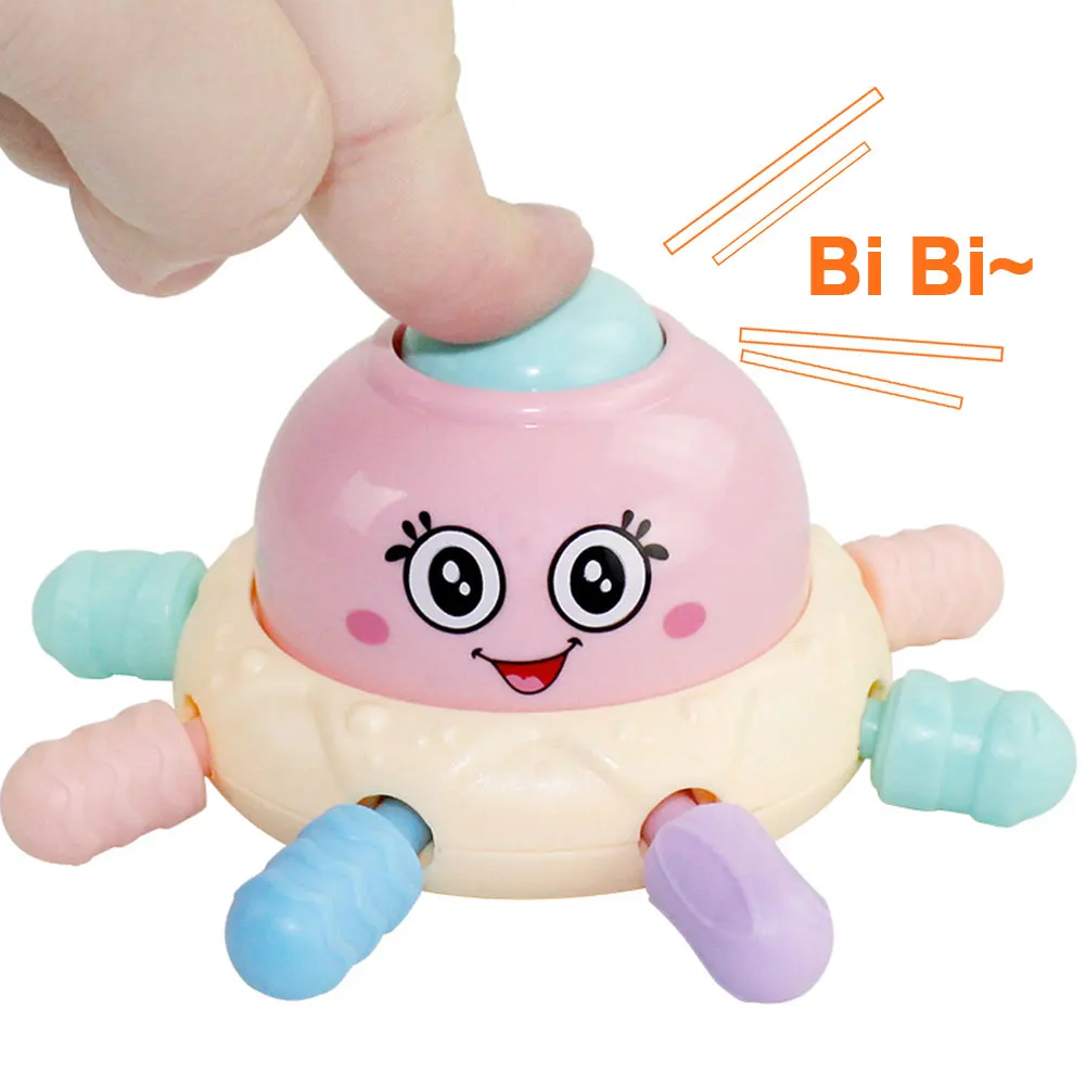 Мультфильм подарок малыш нетоксичные игрушки Пластиковые Портативные забавные руки ловит осьминога Форма Дети Мягкий прорезыватель молярные детские погремушки