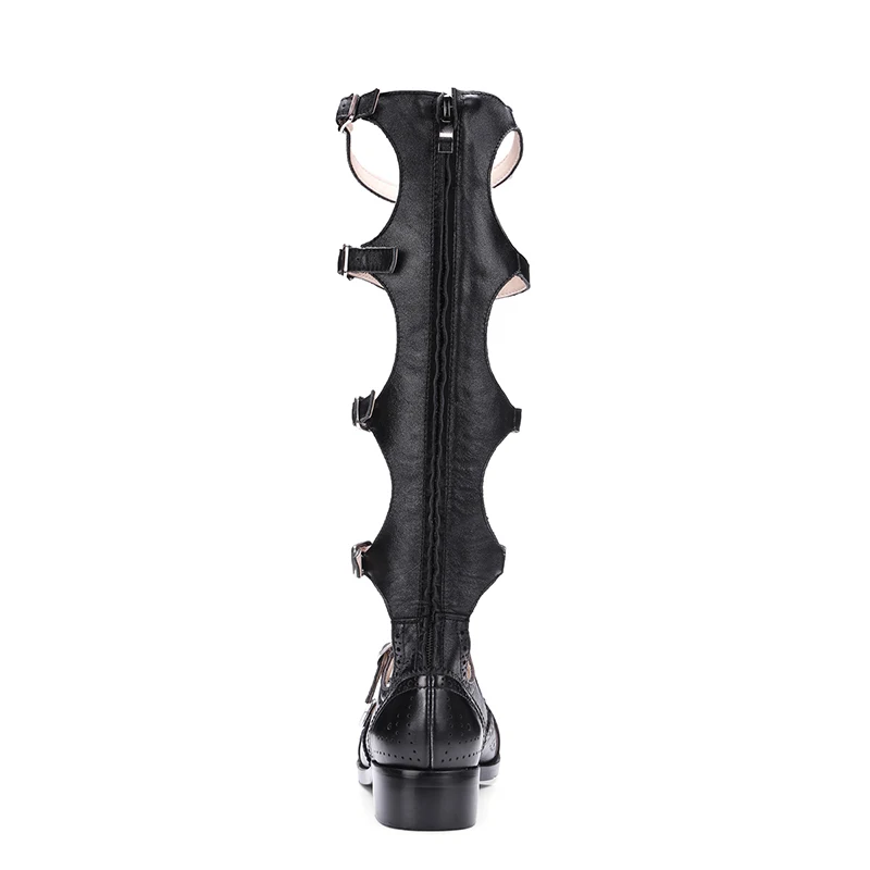 Роскошные брендовые туфли-гладиаторы на плоской подошве; женские лоферы из натуральной кожи с металлическим украшением; Повседневная обувь в римском стиле; женские оксфорды; mujer