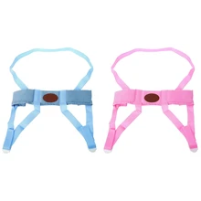 2 Pcs Baby Child Toddler Safety Easy Wash Harness& Step Walking Assistant Reins, Pink& Blue