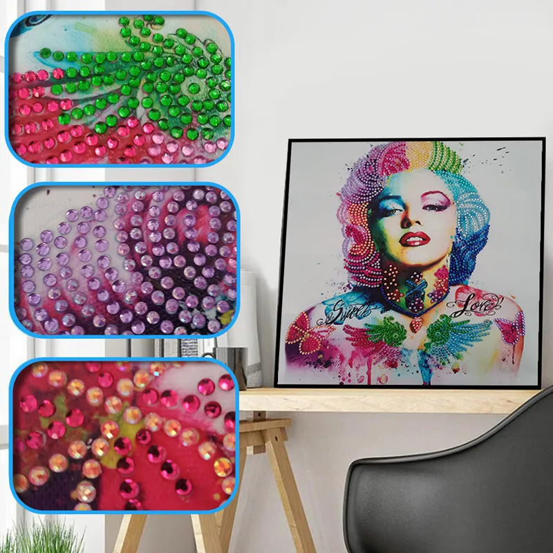 Алмазная картина в форме модной женщины узор DIY 5D часть Алмазная вышивка крестиком комплект Кристальное искусство